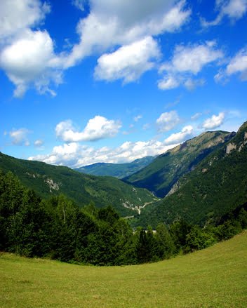 Hillside view of Montenegro