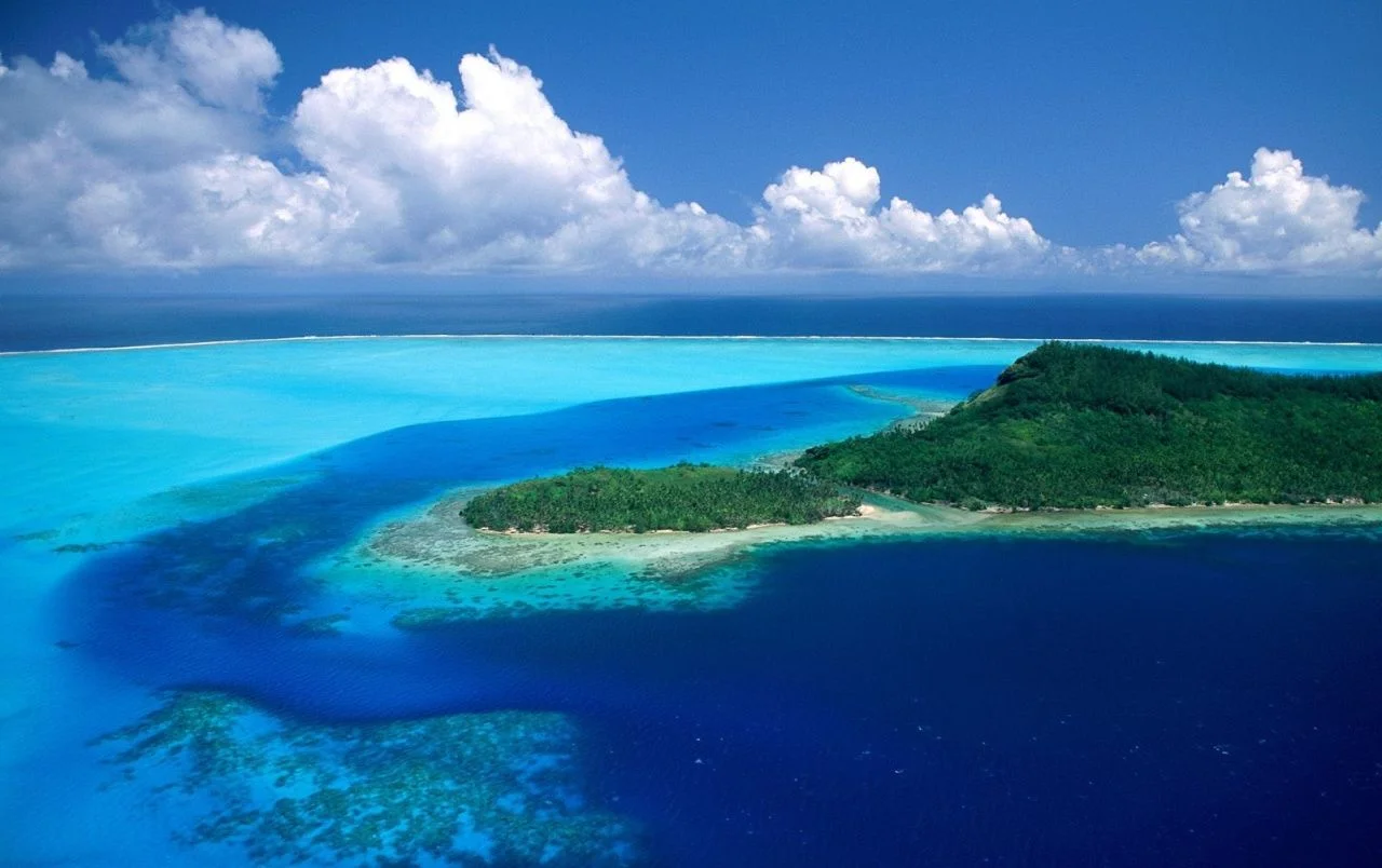 Aerial View of Pitcairn Island