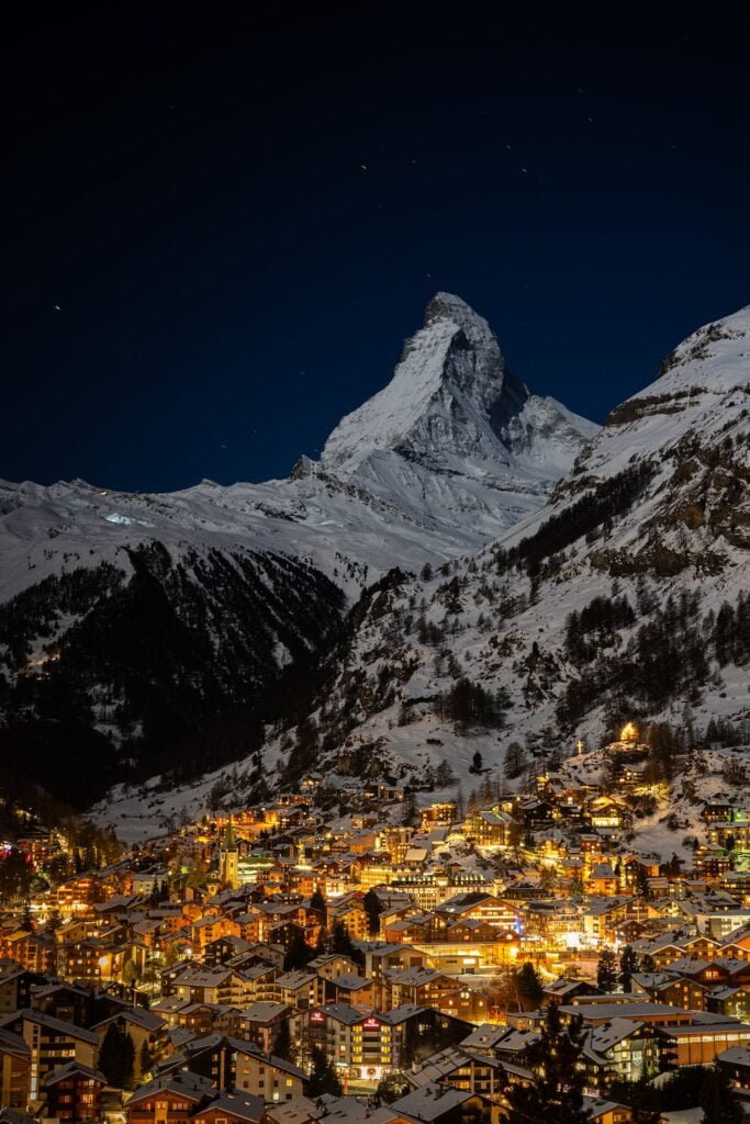 Zermatt mountains of Switzerland