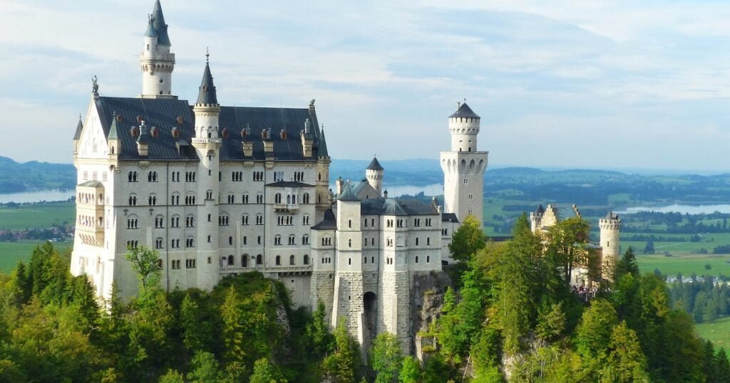 best weeding venues in the world blue and white castle in Europe