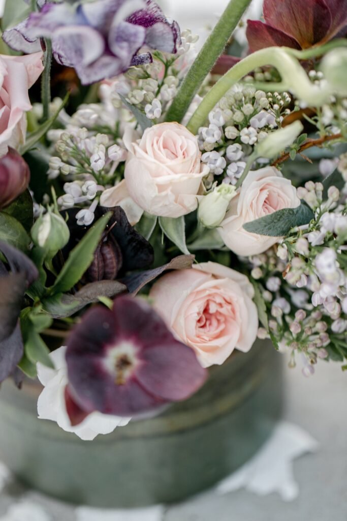 wedding-bouquet-of-pink-and-purple-wedding-flowers