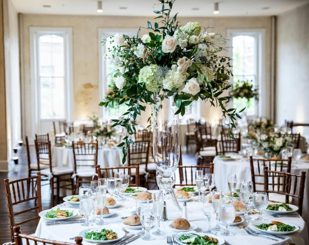 large-white-wedding-centerpiece